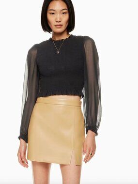 Aritzia Wilfred Tempest Blouse in Black